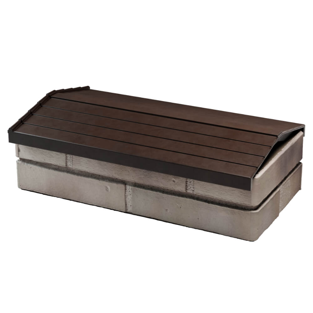 Парапет Zking Бона ХайТек Коричневый с посадкой на 1 кирпич (200/225/255мм) в Мытищах фото