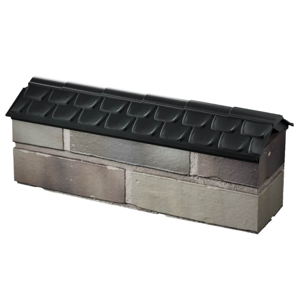 Парапет Zking Эльбрус Черный с посадкой на 0.5 кирпича (130мм) в Мытищах фото