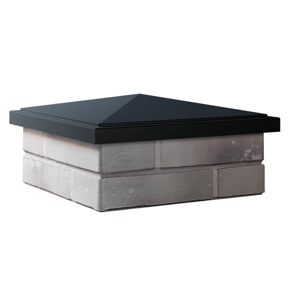 Колпак Zking БонаМоно Черный на столб 1.5х1.5 кирпича (385х385, 400х400мм) в Мытищах фото