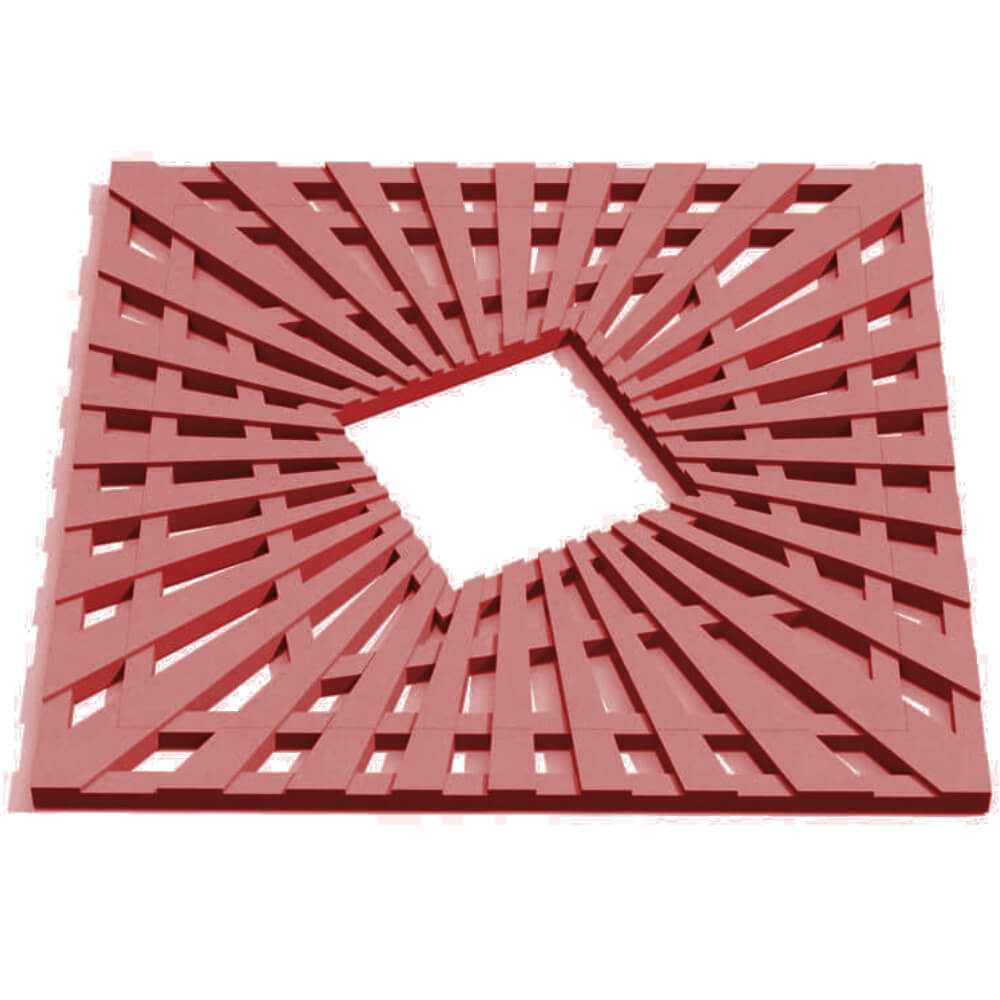 Приствольная решетка для дерева ZKING ATMOSPHERE 1.2х1.2м Красная Мытищи фото