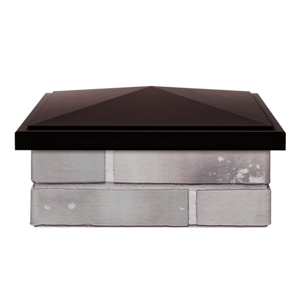 Колпак Zking БонаМоно Коричневый на столб 1.5х1.5 кирпича (385х385, 400х400мм) Мытищи фото