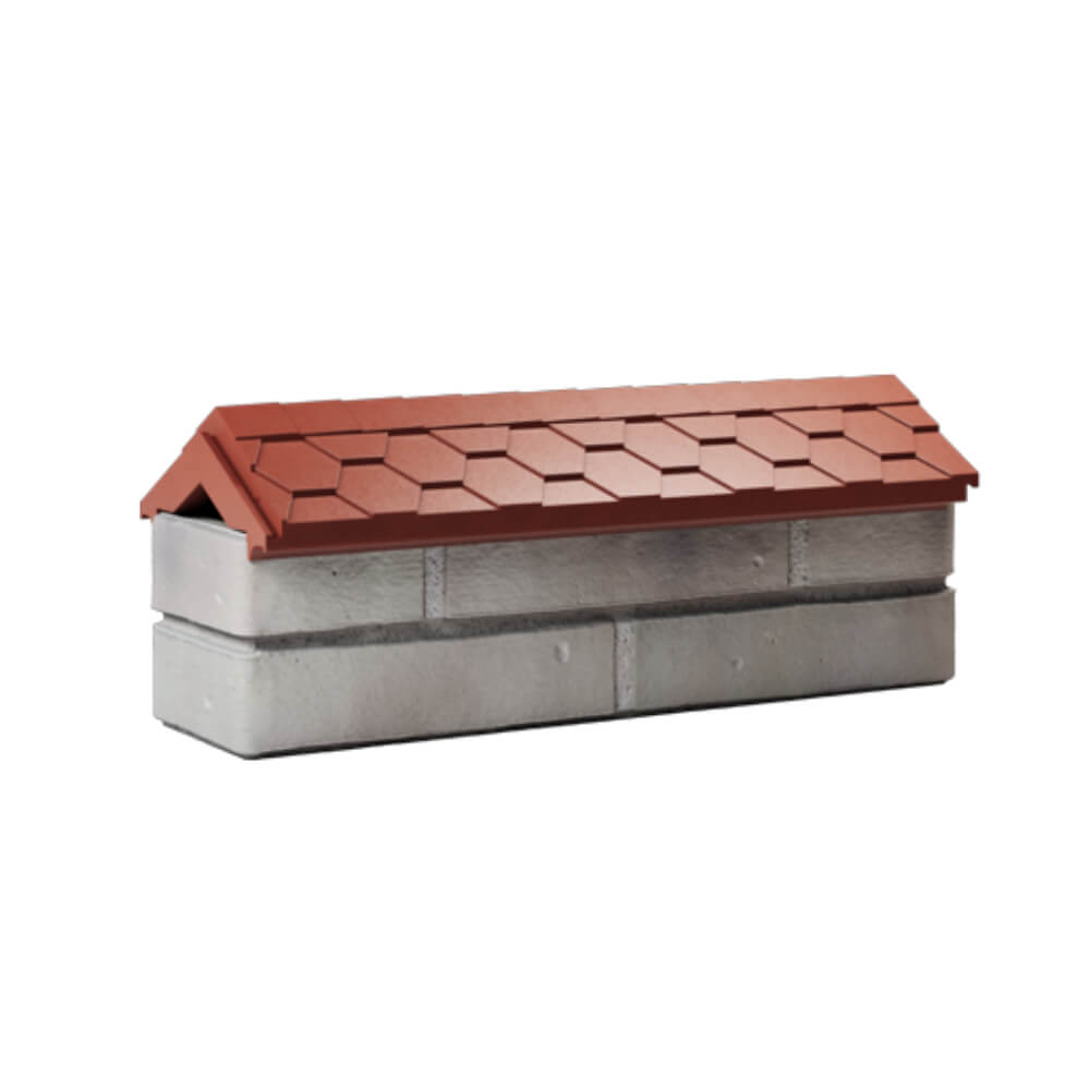 Парапет Zking Эверест Красный с посадкой на 0.5 кирпича (130мм) Мытищи фото