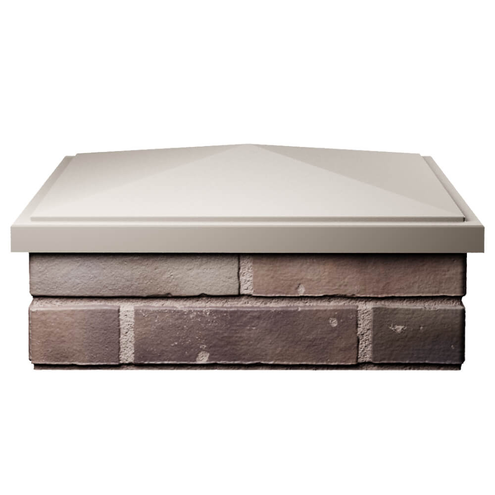 Колпак Zking БонаМоно Бежевый на столб 2х2 кирпича (515х515, 530х530мм) Мытищи фото