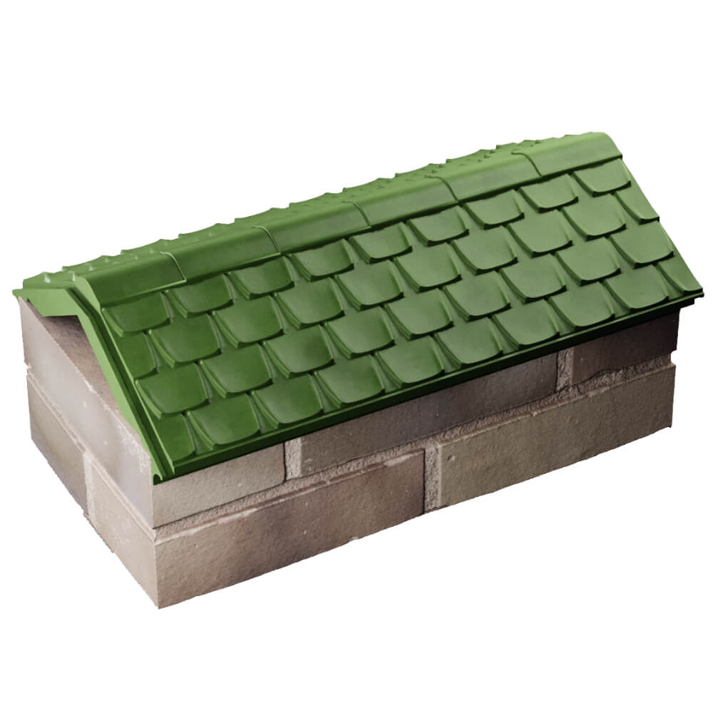 Парапет Zking Эльбрус Зеленый с посадкой на 1 кирпич (255мм) в Мытищах фото