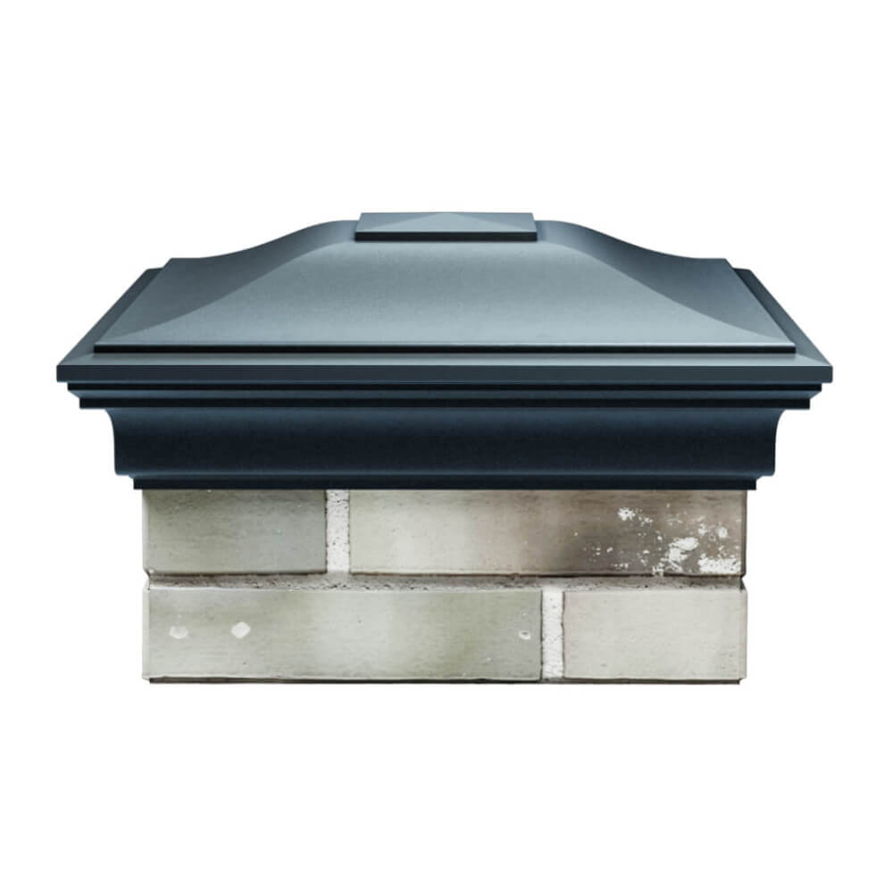 Колпак Zking Монблан Серый на столб 1.5х1.5 еврокирпича 0.7НФ (355х355мм) Мытищи фото