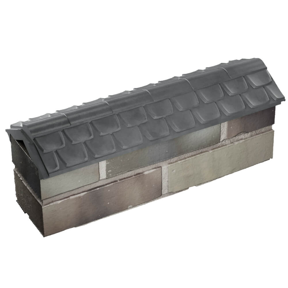 Парапет Zking Эльбрус Серый с посадкой на 0.5 кирпича (130мм) в Мытищах фото