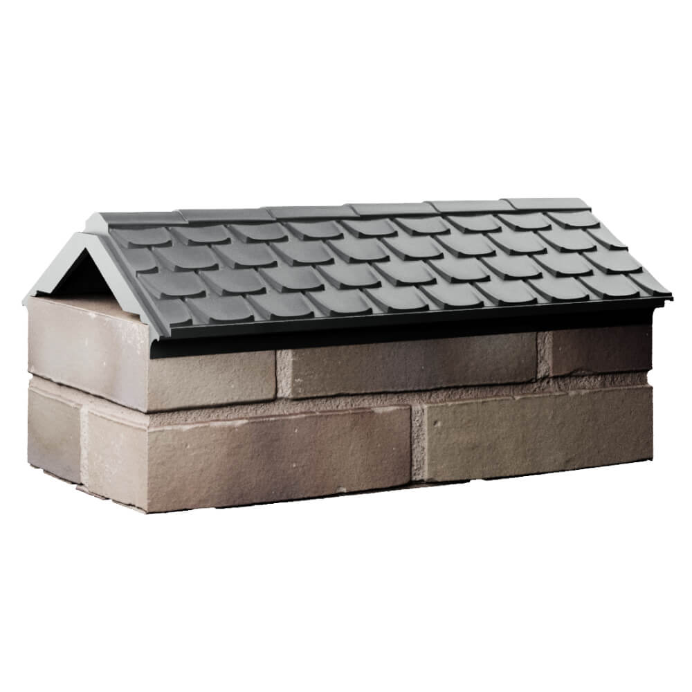 Парапет Zking Эльбрус Серый с посадкой на 1 кирпич (255мм) Мытищи фото