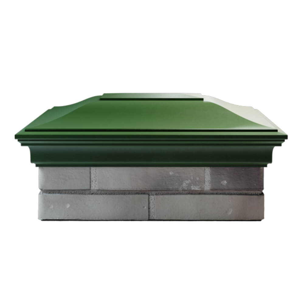 Колпак Zking Монблан Зеленый на столб 2х1.5 кирпича (515х385мм) в Мытищах фото