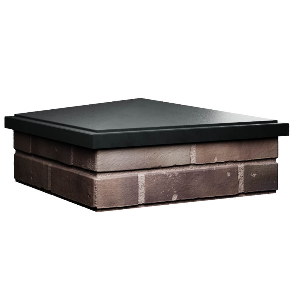 Колпак Zking БонаМоно Черный на столб 2х2 кирпича (515х515, 530х530мм) в Мытищах фото