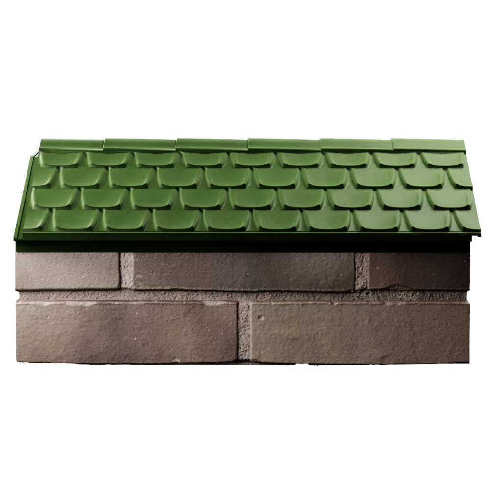 Парапет Zking Эльбрус Зеленый с посадкой на 1 кирпич (255мм) в Мытищах фото