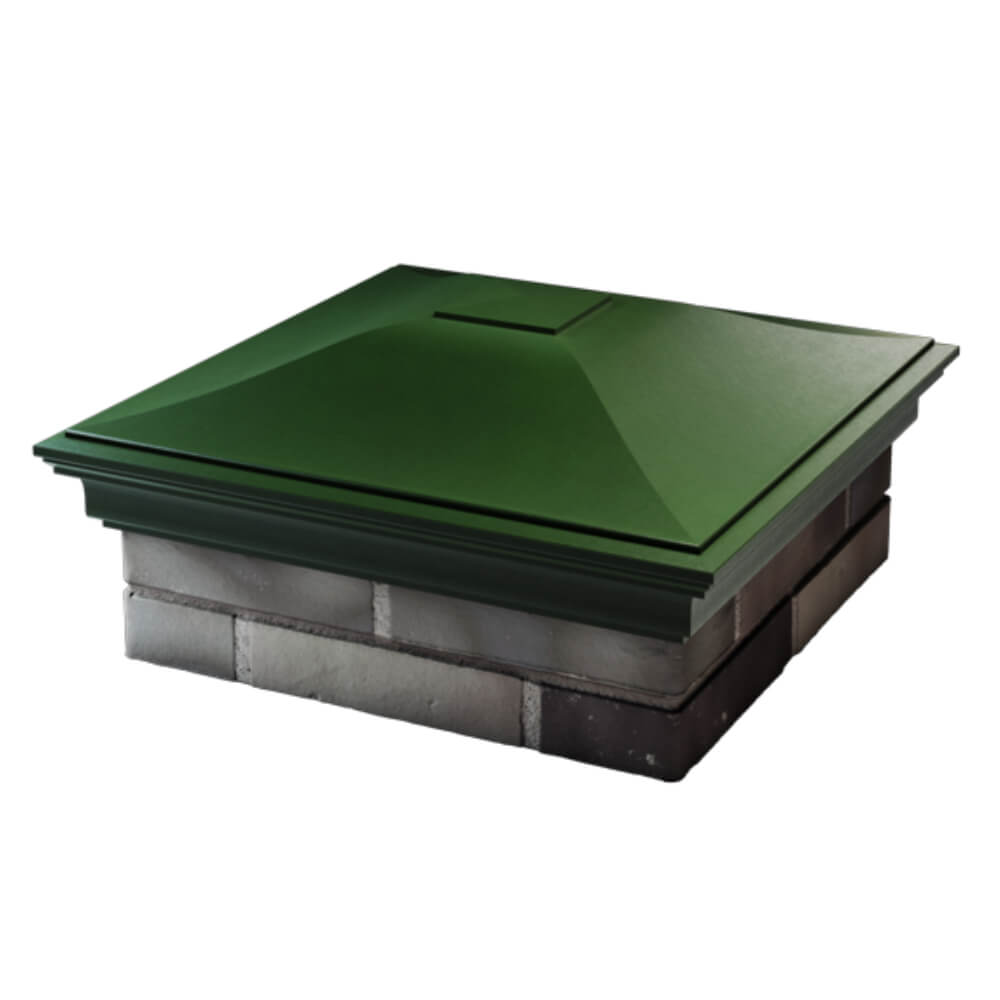 Колпак Zking Монблан Зеленый на столб 2х2 кирпича (515х515мм) в Мытищах фото