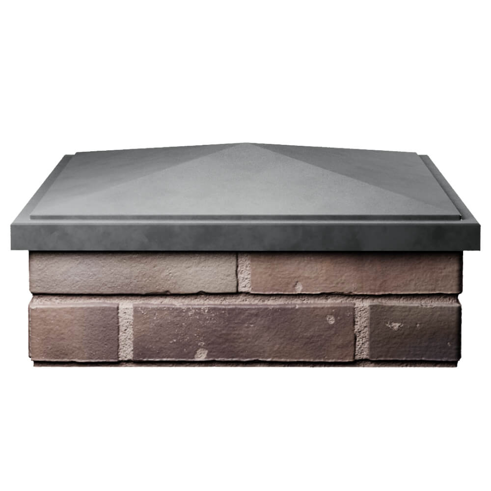 Колпак Zking БонаМоно Серый на столб 2х2 кирпича (515х515, 530х530мм) Мытищи фото