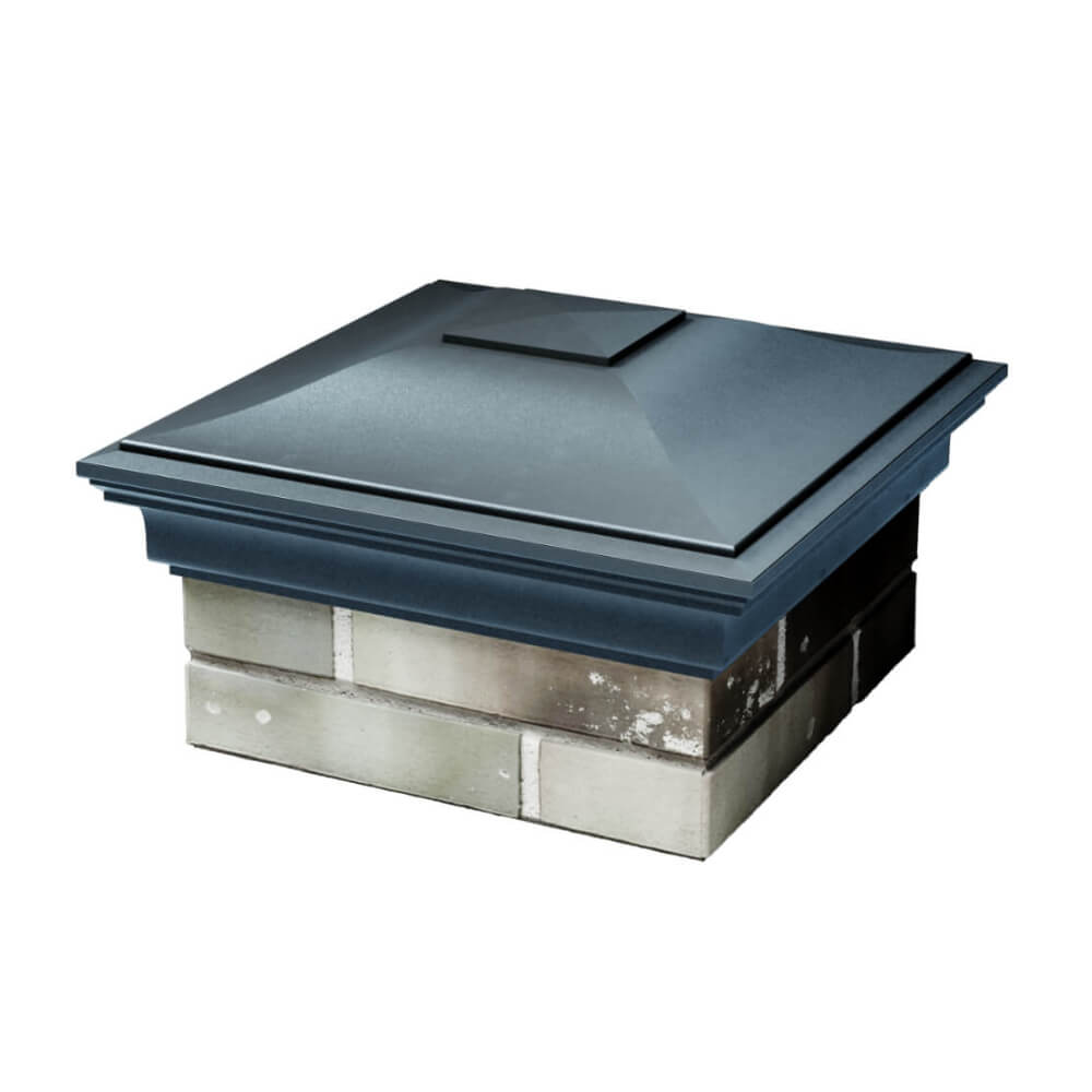 Колпак Zking Монблан Серый на столб 1.5х1.5 еврокирпича 0.7НФ (355х355мм) в Мытищах фото