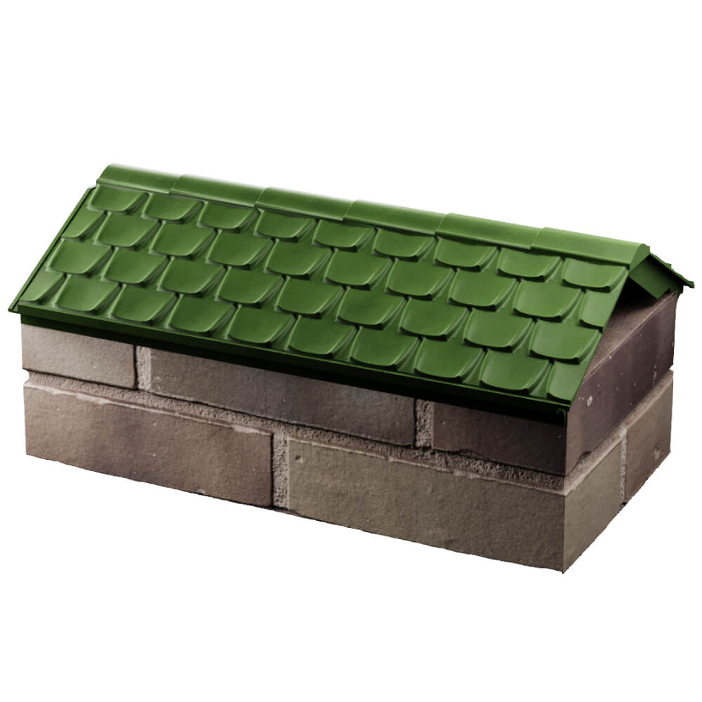 Парапет Zking Эльбрус Зеленый с посадкой на 1 кирпич (255мм) в Мытищах фото