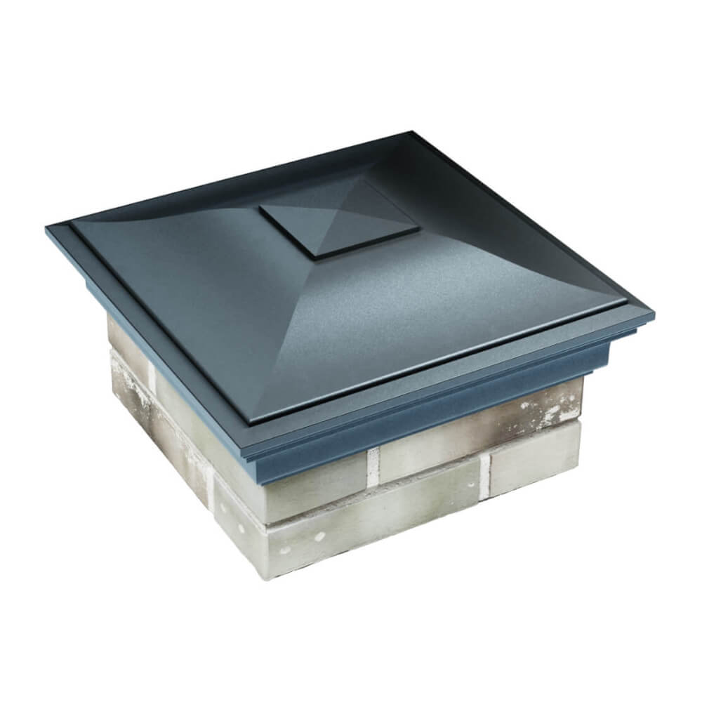 Колпак Zking Монблан Серый на столб 1.5х1.5 еврокирпича 0.7НФ (355х355мм) в Мытищах фото