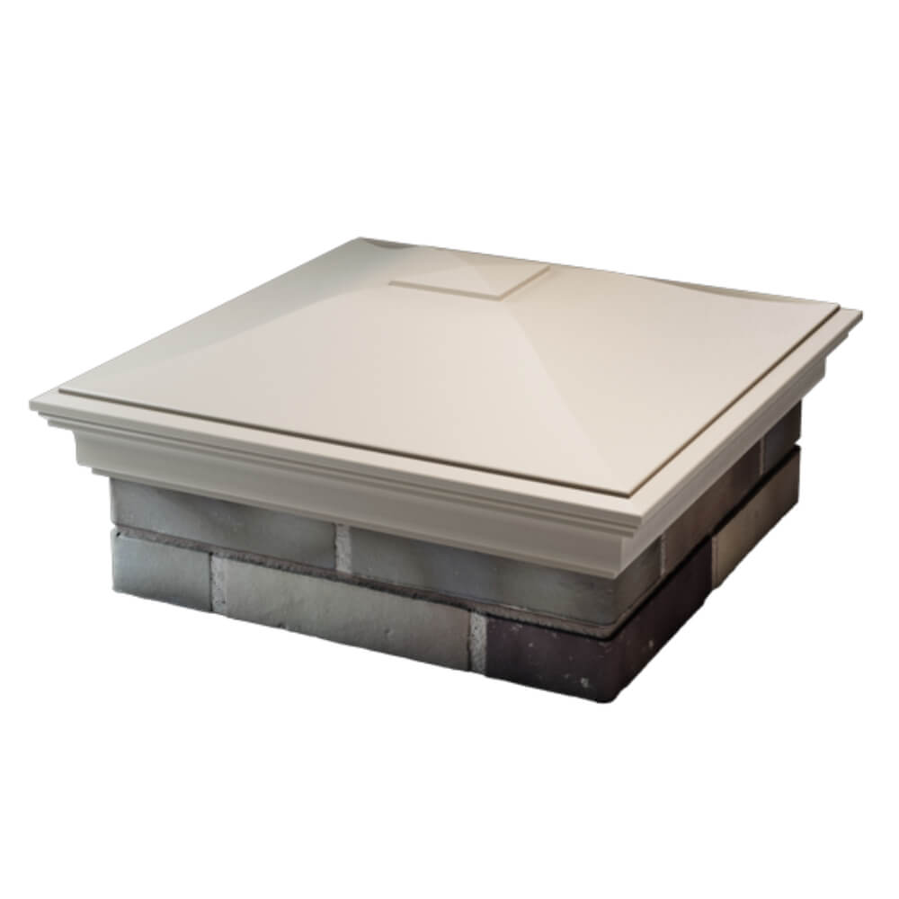 Колпак Zking Монблан Бежевый на столб 2х2 кирпича (515х515мм) в Мытищах фото