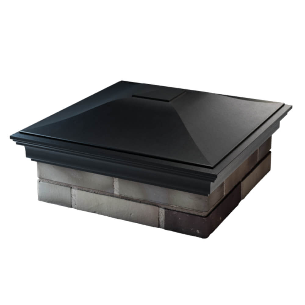 Колпак Zking Монблан Черный на столб 2х2 кирпича (515х515мм) в Мытищах фото