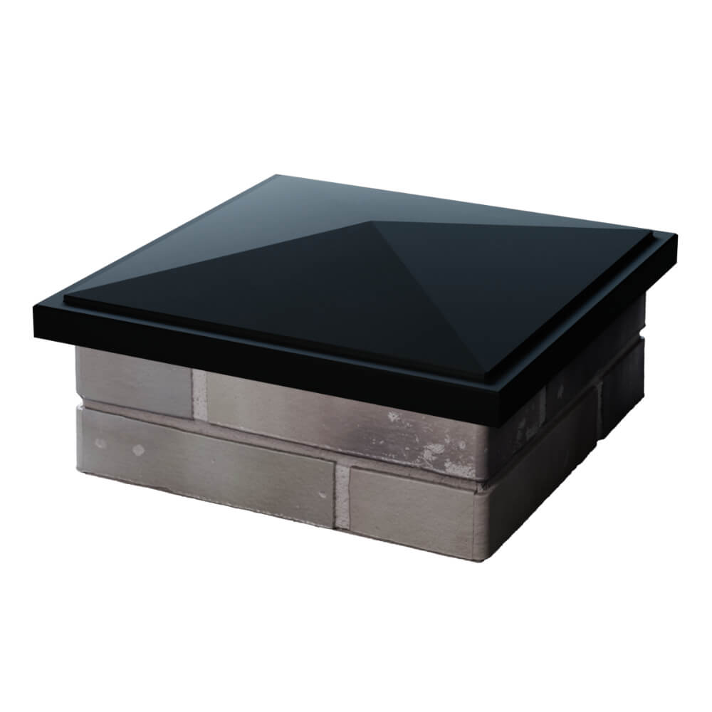 Колпак Zking БонаМоно Черный на столб 1.5х1.5 кирпича (385х385, 400х400мм) в Мытищах фото