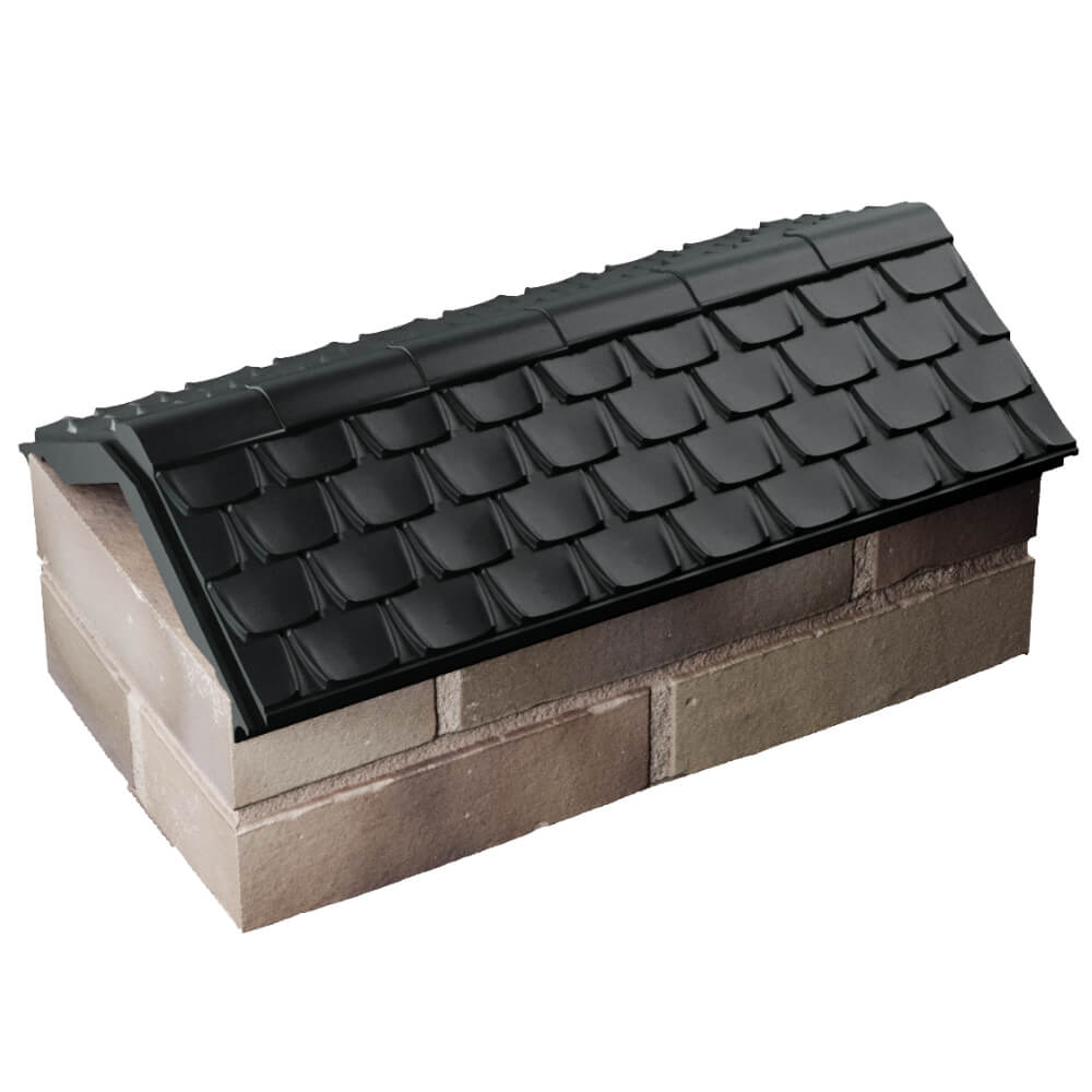 Парапет Zking Эльбрус Черный с посадкой на 1 кирпич (255мм) в Мытищах фото