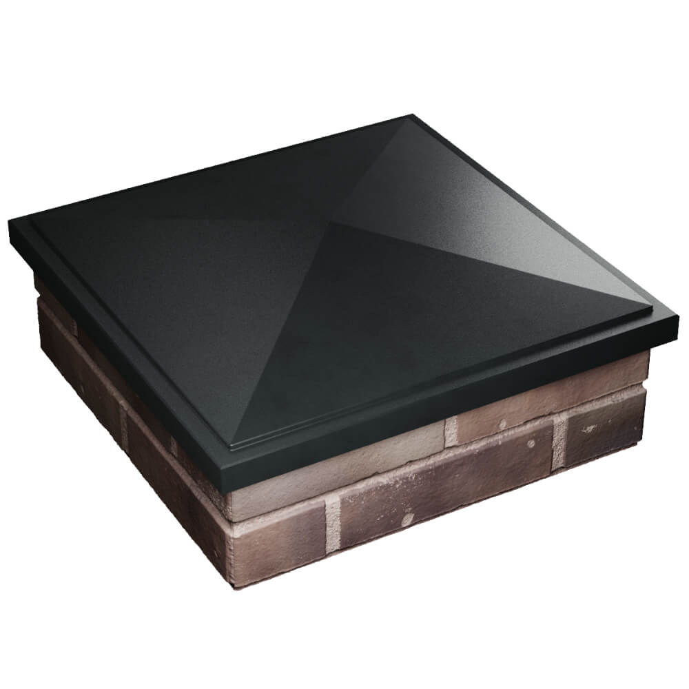 Колпак Zking БонаМоно Черный на столб 2х2 кирпича (515х515, 530х530мм) в Мытищах фото