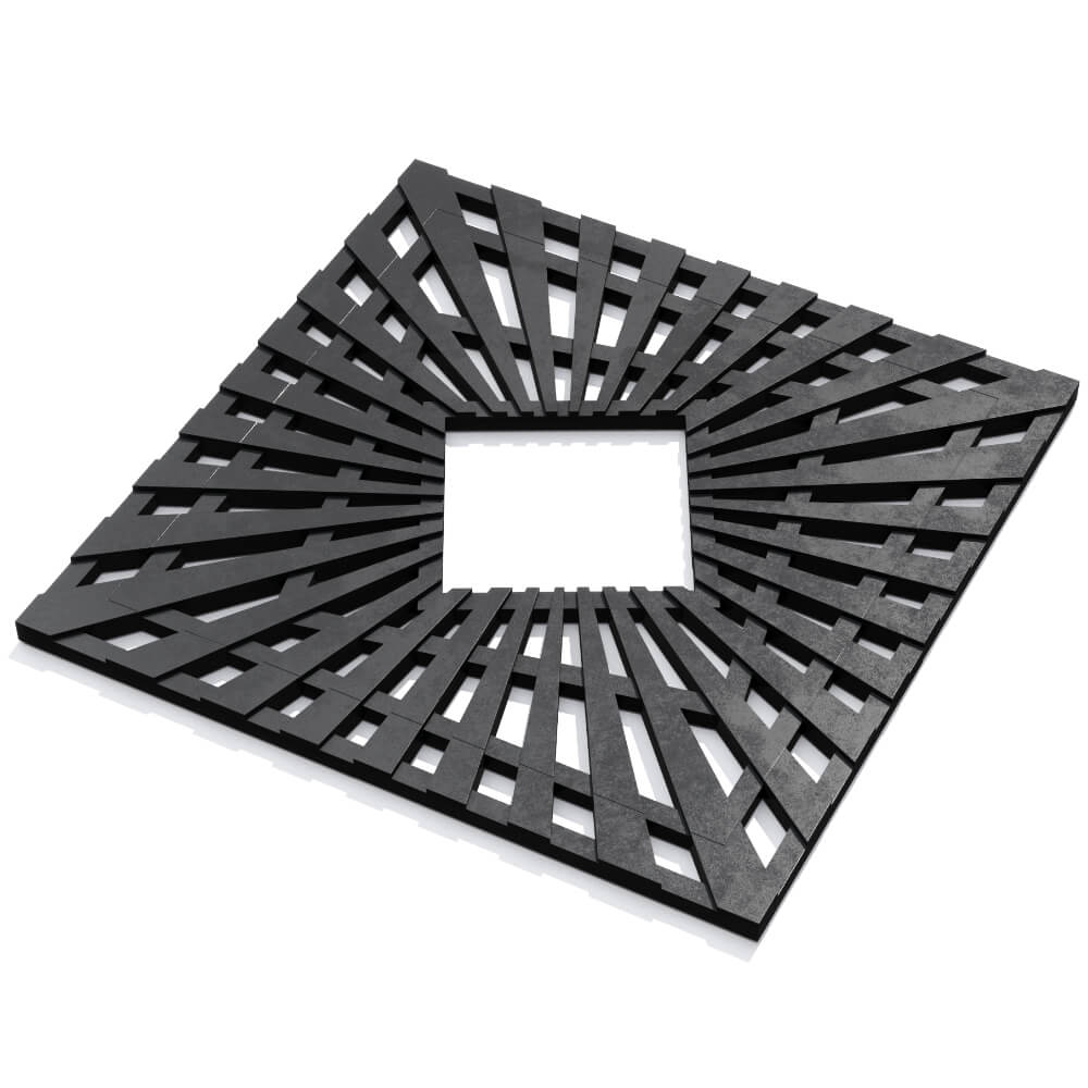 Приствольная решетка для дерева ZKING ATMOSPHERE 1.2х1.2м Черная в Мытищах фото