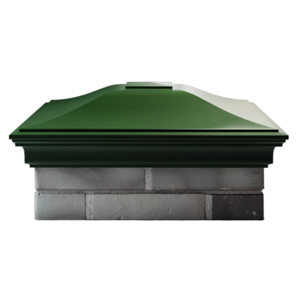 Колпак Zking Монблан Зеленый на столб 2х2 кирпича (515х515мм) в Мытищах фото