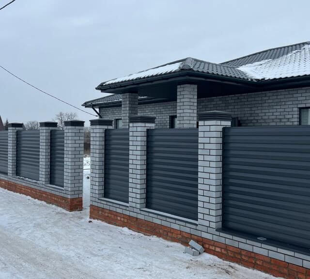 Колпак Zking Бона ХайТек Серый на столб 1.5х1.5 кирпича (385х385мм) в Мытищах фото