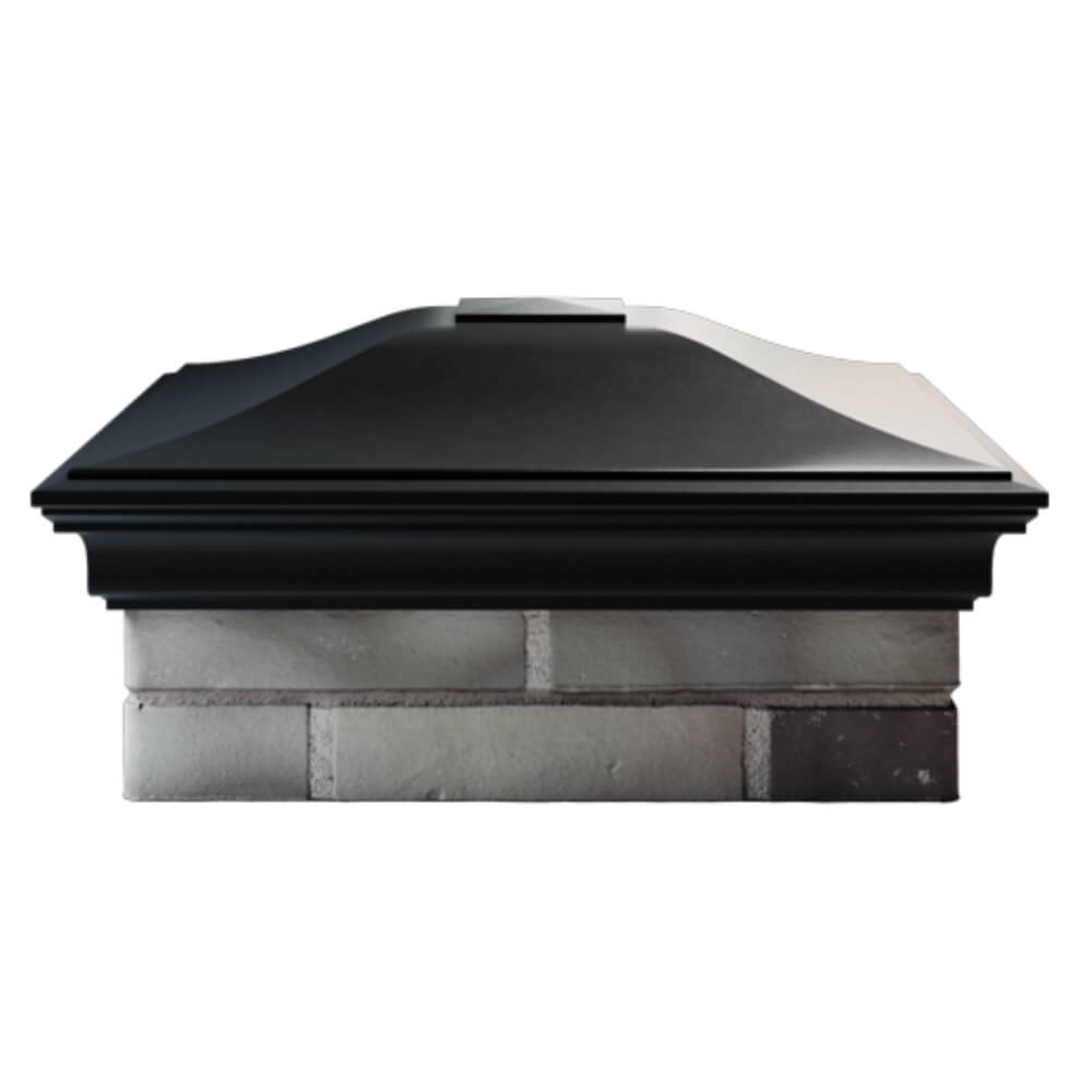 Колпак Zking Монблан Черный на столб 2х2 кирпича (515х515мм) в Мытищах фото