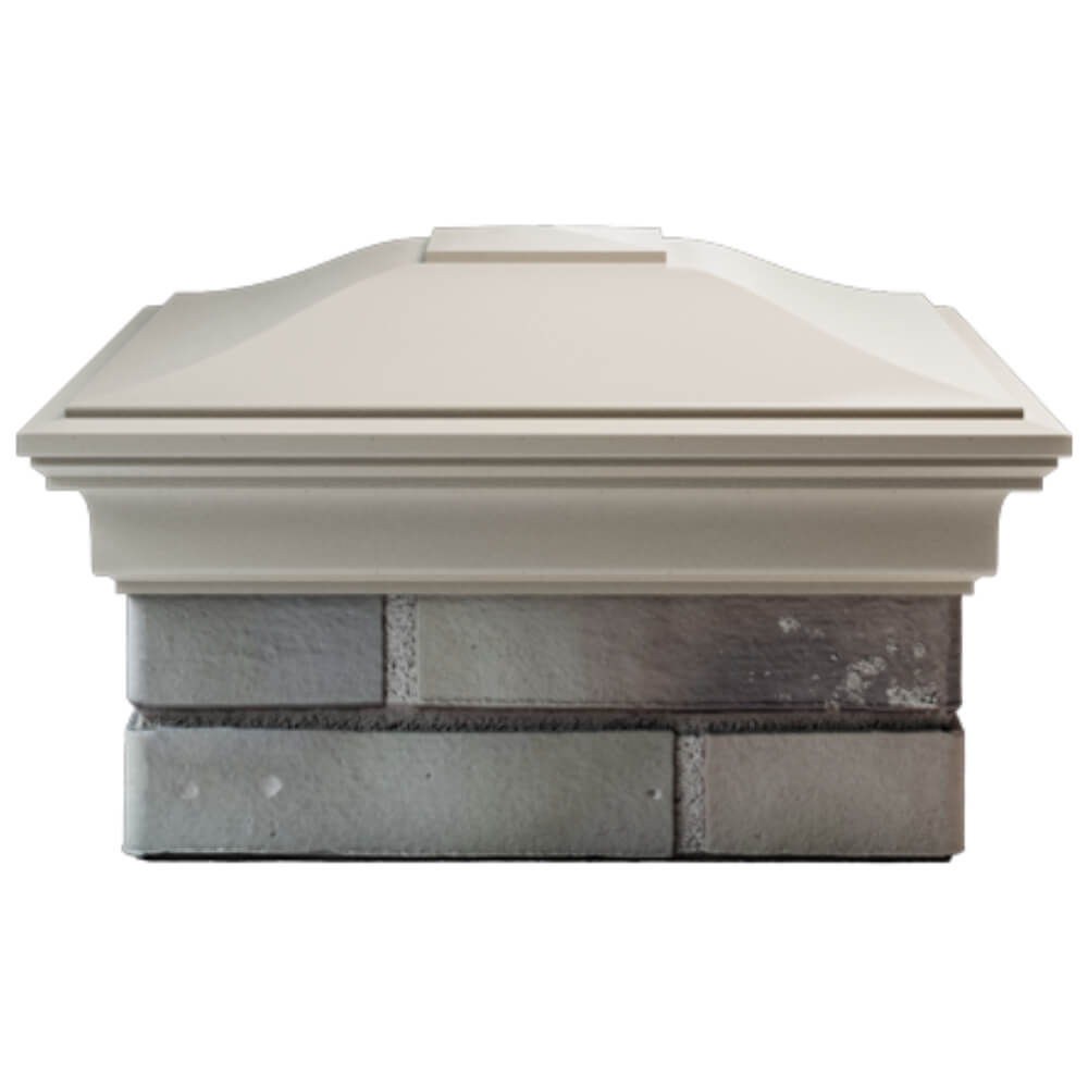 Колпак Zking Монблан Бежевый на столб 1.5х1.5 кирпича (385х385мм) Мытищи фото