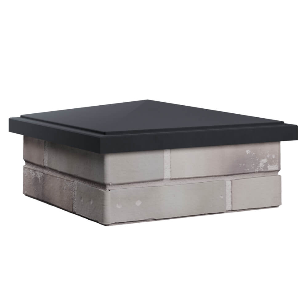 Колпак Zking БонаМоно Серый на столб 1.5х1.5 кирпича (385х385, 400х400мм) в Мытищах фото