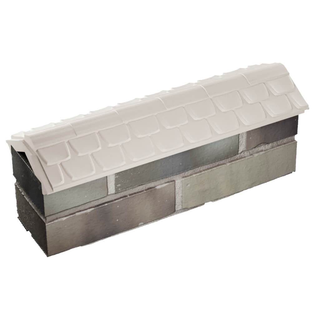 Парапет Zking Эльбрус Бежевый с посадкой на 0.5 кирпича (130мм) в Мытищах фото