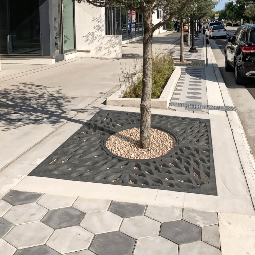 Приствольная решетка для дерева ZKING CRUST 2х2м Черная в Мытищах фото