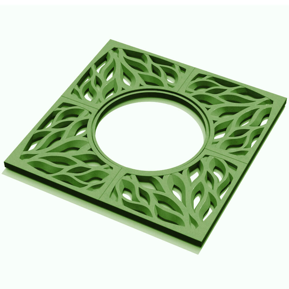 Приствольная решетка для дерева ZKING CRUST 1.2х1.2м Зеленая в Мытищах фото