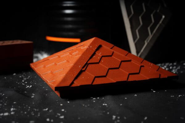 Колпак Zking Эверест Красный на столб 1.5х1.5 кирпича (390х390мм) в Мытищах фото