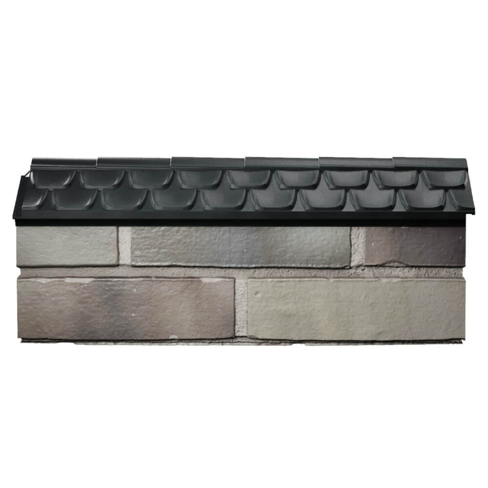 Парапет Zking Эльбрус Черный с посадкой на 0.5 кирпича (130мм) в Мытищах фото