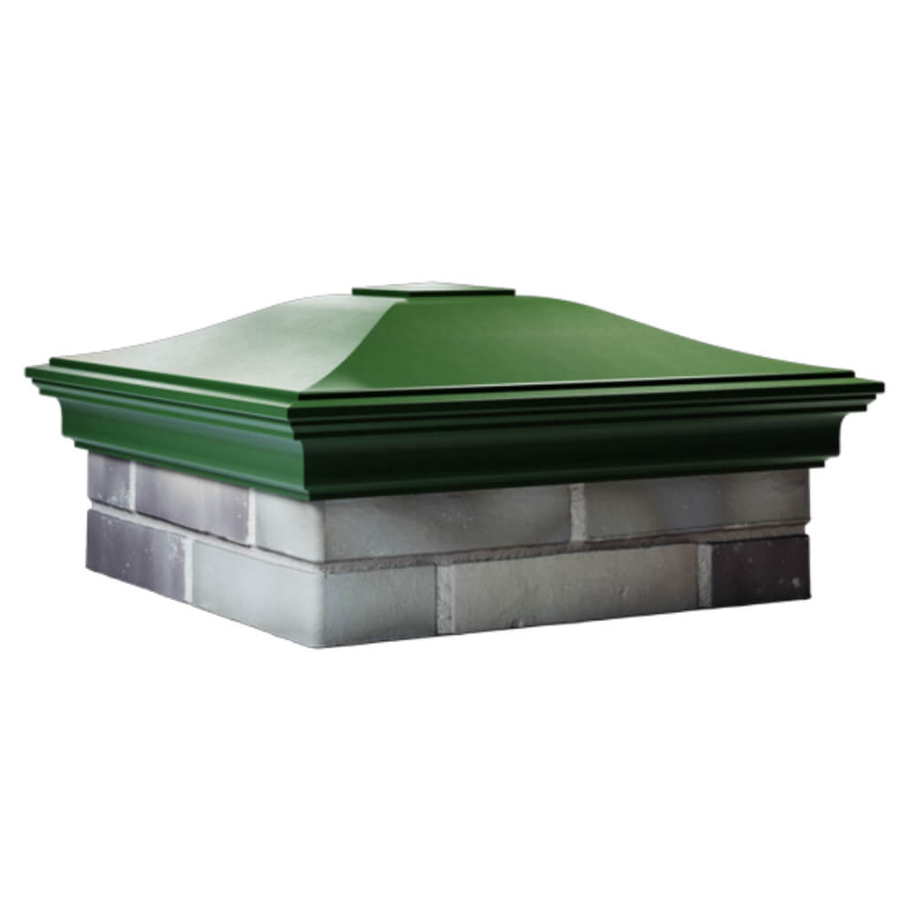 Колпак Zking Монблан Зеленый на столб 2х2 кирпича (515х515мм) в Мытищах фото