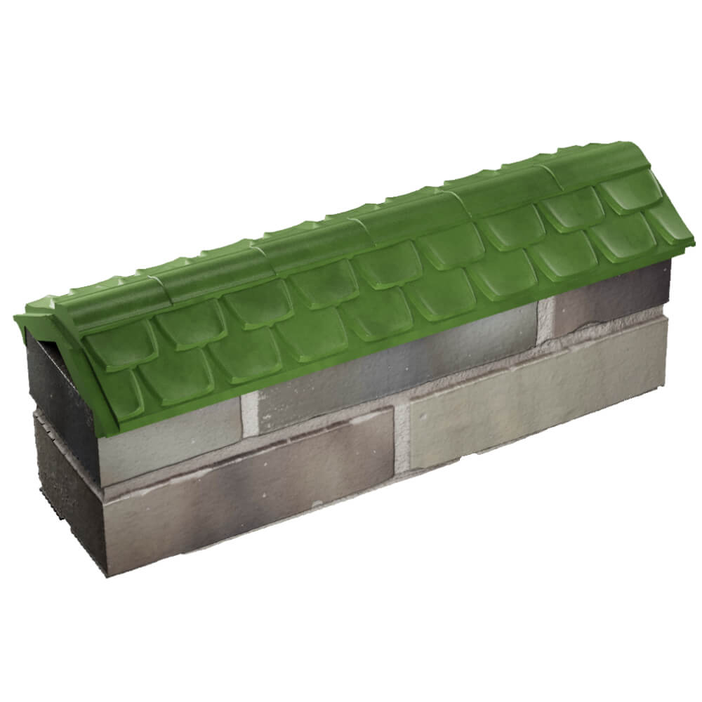 Парапет Zking Эльбрус Зеленый с посадкой на 0.5 кирпича (130мм) в Мытищах фото